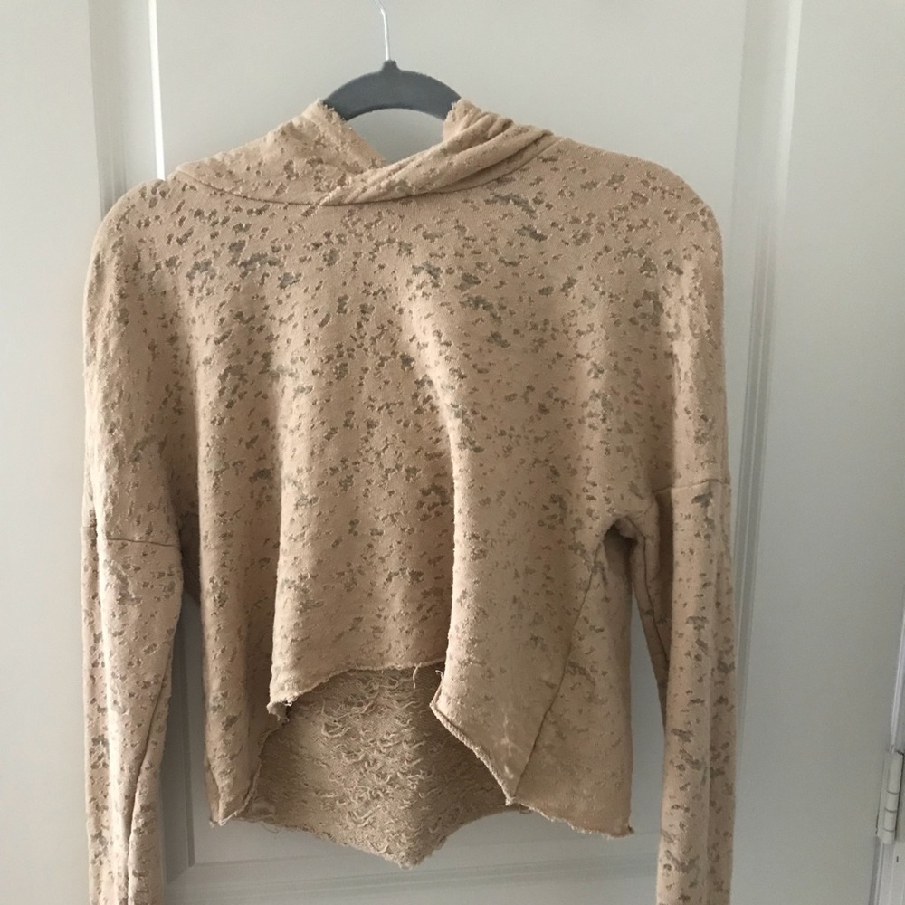 H&M cropped hooded sweater